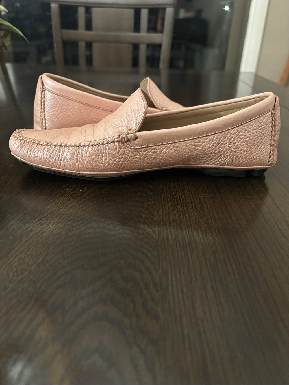Cole Haan Blush Pink Pebbled Leather Loafers | Size 6B - Picture 8 of 10